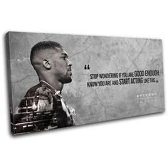 a black and white photo with an inspirational quote on the back of a canvas print