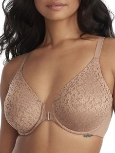 PRICES MAY VARY. Front-Closure Bras for Women: These underwire bras for women feature unique, unlined full-coverage cups that create a deep V neckline while keeping the bust contained with a front closure for effortless wear and removal Seamless Comfort: These seamless bras for women feature enclosed seams at the neckline and underarms for chafe-free wear, plus a tall back with a seamless finish for smoothing and support Adjustable Front-Closure Bra: This invisible bra features fully adjustable Front Closure Bras, Chantelle Bras, Invisible Bra, Front Closure Bra, Beautiful Bra, Bra Size Charts, Comfortable Bras, Seamless Bra, Everyday Bra