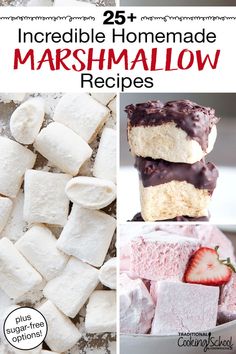 marshmallows are the perfect dessert for valentine's day or any special occasion