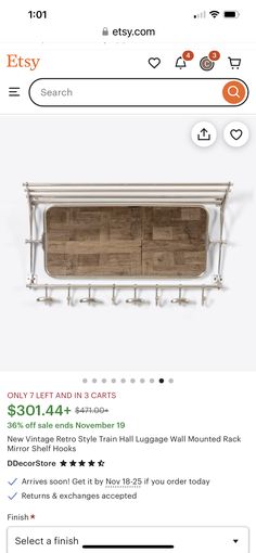 the website for an online store that sells furniture