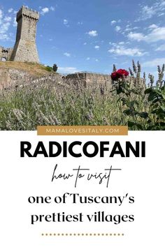 Image of the tower and fortress in Radicofani Italy with text: how to visit Radicofani, one of Tuscany's prettiest villages Best Places In Italy, Things To Do In Italy, Medieval Fortress, Italy Itinerary, Places In Italy, Italy Travel Tips, Small Village, Beautiful Villages, Tuscany Italy