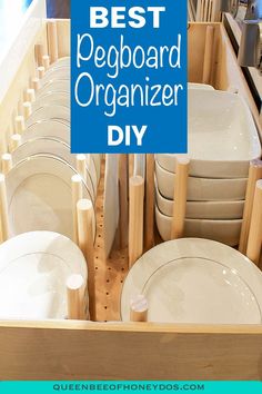 the best pegboard organizer diy for organizing your kitchen cabinets and drawers with these easy tips