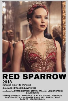 a poster for the red sparrow show