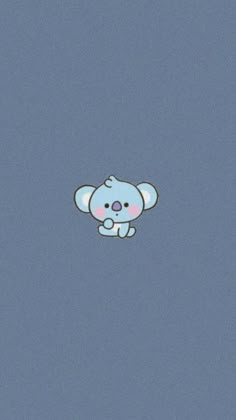 an image of a cute little koala bear on a blue background with space for text