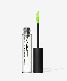 A clear brow gel. Slick and stick your brows into place with the MAC Cosmetics Pro Locked Brow Gel. Featuring an easy-to-use tapered tip wand, this sweat and humidity-resistant brow gel can be brushed through the brows to immediately set without a dry, sticky, or stiff feel. Offering fuss-free styling, this gel uses a natural, long-wearing, and five-ingredient formula to help you achieve a full, fluffy, and flake-free brow look with 12-hour hold. P.S. You can use this innovative little wand to t Mac Eyebrow Gel, Mac Brow Gel, Mac Skincare, Skincare List, Best Brow Gel, Dream Products, Clear Brow Gel, Essence Makeup, Brow Mascara