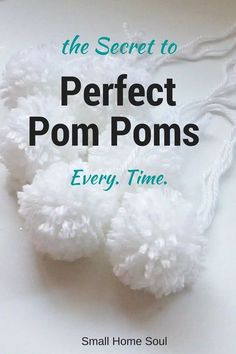 the secret to perfect pom poms every time by small home soul book review