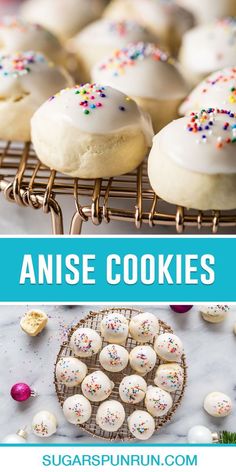 an image of cookies with sprinkles on them and the words, how to make