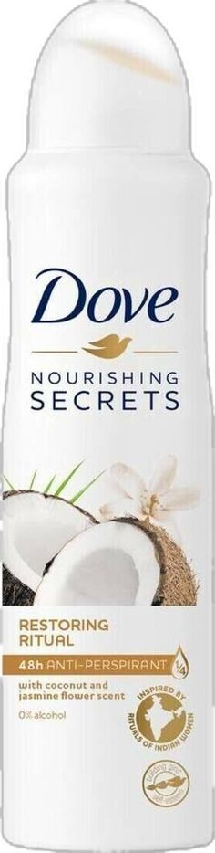 Dove Coconut, Dove Nourishing Secrets, Dove Antiperspirant, Secret Deodorant, Dove Deodorant, Jasmine Scent, Flower Scent, Mens Deodorant, Jasmine Flower