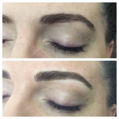 Brow Embroidery - Immediately after first session, building strength in the right places Building Strength, Building