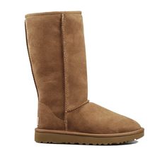 The UGG Classic Tall II boot is an icon of casual style. Now pretreated to protect against moisture and staining, this plush sheepskin boot has also been updated with Treadlite by UGG sole, which provides increased cushioning, durability, and traction on both wet and dry surfaces. Pretreated to repel water and stains Sheepskin insole Treadlite by UGG™ outsole 11 ¾” shaft height Fit: Runs true to size. Pick one size up if you are between sizes. Tall Ugg Boots Outfit, Ugg Chestnut, Tall Ugg, Ugg Boots Outfit, Bar Outfits, Tall Uggs, Chestnut Uggs, Ugg Boots Tall, Ugg Classic Tall