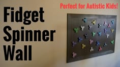 Fidget Spinner Wall For Autistic or Sensory Seeking Kids! - YouTube Fidget Spinner Sensory Board, Cheap Diy Sensory Room, Sensory Room Diy At Home, Cheap Sensory Room Ideas, Diy Sensory Bedroom Ideas, High School Sensory Room, Sensory Room In School, Small Space Sensory Room