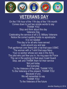 an image of veterans day with the words thank you