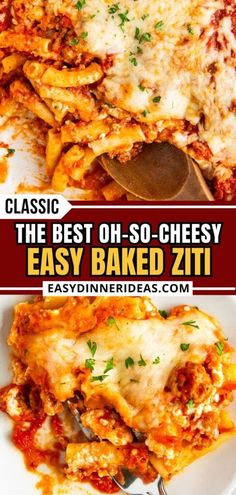 the best cheesy easy baked ziti recipe