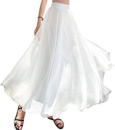 Chiffon of Love Maxi Skirt Lovely Skirt That is Versatile & Fierce For The Perfect Look! Elastic Waist - 38" Long Size ChartXS = Dress 0-2, Bust, 31"-32.5", Waist 23"-24, Hip 31"- 34"Small = Dress 4-6, Bust,33"-35", Waist 25-26", Hips 35"-37"Medium = Dress 8-10, Bust 35-36" Waist 27-28", Hips 38-39"Large =Dress 12-14,Bust,38-40, Waist,29-31", Hips 40-42"14/16 - Bust 40"-42", Waist 33.5"-36", Hips 44"-46"18/20 - Bust 42"-44", Waist 37"- 40", Hips 47"-50"22/24 - Bust 44"-46", Waist 41"-46", Hips 5 Summer Wedding A-line Skirt, Flowy A-line Summer Bottoms, Breezy Flowy Lined Maxi Skirt, Breezy Flowy Maxi Skirt With Lining, Summer Wedding Pleated Skirt, Summer Flowy A-line Bottoms, Beach A-line Lined Skirt, Bohemian Flowy Chiffon Skirt, Flowy White Party Skirt