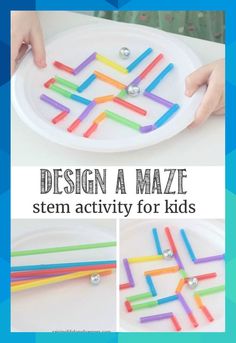 Make a Paper Plate Maze STEM Challenge | A Learning Activity for Kids #lorrieheadland1994 Paper Plate Maze, School Age Activities, Marble Maze, Stem Activity, Stem Challenge, Stem Challenges, Stem Projects, Kids Learning Activities, Stem Activities