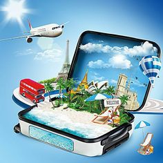 Travel Agency Logo, Travel Background, Travel Creative, Travel Advertising, Tourism Day, Nagellack Trends, 광고 디자인