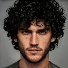 Men Curly Medium Hairstyles, Full Curly Hair Men, Soft Curly Hair Men, Curly Man Haircut Long, Men Curly Haircut Medium Lengths, Haircuts For Medium Hair Men Curly, Curl Hair Men Style, Mens Curly Medium Length Hair, Man With Dark Curly Hair