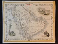 an old map of the middle east