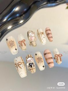 ID：Sco041119 Wave Nails, Unique Nail Art, Fake Nails Designs, Cute Simple Nails, Stylish Nails Designs, Pretty Gel Nails, Really Cute Nails, Soft Nails, Acrylic Nails Coffin Short