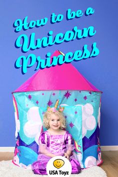 Imagine your own unicorn playhouse. Snuggle into this reading tent for toddlers and kids with your pretend play unicorn horn headband. These unicorn toys for toddlers and kids are simply enchanting. #unicorn #unicorntentforgirls #playtents #playhousecastlen #playhouse #littleprincess #unicornprincess Arts And Crafts Station, Crafts Station, Playroom Ideas On A Budget, Toddler Play Tent, Cute Playroom, Reading Tent, Fleece Quilt