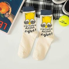 These kawaii cartoon banana anime sock are made of cotton, which is comfortable and breathable. Can be matched with sneakers, skirts, jeans, etc. Middle tube socks 5 styles available. big-banana,navy-boy,banana-bear,small-banana,glasses-man.. for a sweet yet comfortable everyday look! Size :ones-size, 220~255mm Trendy Letter Print Cotton Socks, Trendy Cotton Socks With Letter Print, Trendy Cotton Letter Print Socks, Comfortable Casual Socks, Non-slip Comfortable Casual Socks, Casual Cotton Letter Print Socks, Comfortable Non-slip Casual Socks, Comfortable Cotton Casual Socks, Casual White Socks