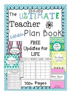 the ultimate teacher planner book with free updates for life