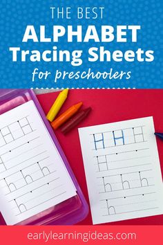 Help preschoolers and Kindergarteners master letter recognition, proper letter formation, and even letter sounds with easy-to-prep, printable letter tracing activities. Perfect for your preschool, pre-k, and kindergarten classroom and kids at home.  These simple and easy-to-prep printables don't overwhelm your kids because they are designed for young kids.  Help them learn to write uppercase and lowercase letters today.