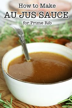 how to make au jus sauce for prime rib