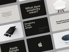 several different types of apple products displayed on the same page, including one with an iphone