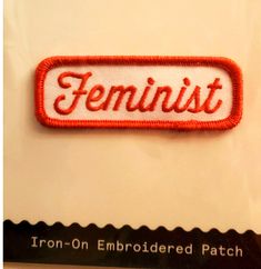 Iron-On Patch 3" 1" Tommy Hilfiger Bra, Feminist Patch, Cashmere Robe, Iron On Embroidered Patches, Glass Jar Candles, Blue Leggings, Disney Outfits, Cloth Napkins, Glass Candle