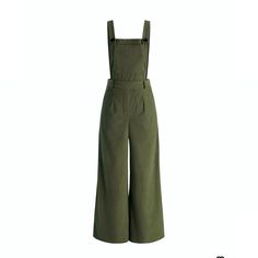 Cider Overalls Forest Green Size Large Never Worn Did Not Fit Me Green Corduroy Overalls, Goblincore Overalls, Cider Overalls, Farming Clothes, Homestuck Outfits, Comfy Overalls, Cider Clothing, Pirate Aesthetic, Overalls Outfits