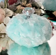 Powder Puff ~ Body Dusting Powder Puff by Renditions Seafoam Mint Faux Fur Puff  - Crystal Handle Approximately 4-5 inch in diameter and 3-3 1/2 inches high including handle. Celebrate the special women in your life with a truly unique and perfect gift for any occasion. Our scented body powder, soft and plush to the touch, adds a touch of luxury to her daily routine. The glamorous rhinestone and feather embellished puff not only enhances the application experience but also adds a touch of elegance to her vanity. Whether it's an anniversary, Mother's Day, birthday, bridal shower, or a token of appreciation for your bridesmaids, this gift will surely make her feel cherished. Presented in a beautifully adorned gift box with a bow, it's a delightful surprise that will leave her feeling pampere Unique Makeup Products, Body Powder Puff, Glossy Lips Makeup, Dusting Powder, Unique Makeup, Body Powder, Glossy Lips, Powder Puff, Makeup Tools Brushes