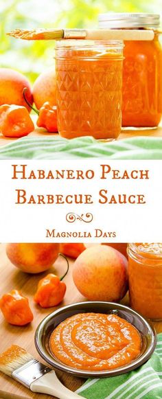 the recipe for habanero peach barbecue sauce