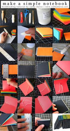 how to make a scrapbook cover with construction paper and colored pencils - step by step instructions