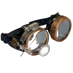 PRICES MAY VARY. ✔︎Handmade steampunk goggles by UMBRELLALABORATORY in the USA: These vintage Victorian style goggles with double magnifying eye loupes are an excellent addition to any cosplay, LARP, costume, rave, or convention outfit ✔︎ Impeccable detail: The stunning crystal clear lenses, sleek black finish and shining bronze compass rose design on either side keep you stylishly well-equipped ✔︎Customize your look: Wear them over your eyes, on your head, around your neck, rest them on the bri Sona Core, Steampunk Eyepatch, Eye Mask Design, Reese Core, Dnd Artificer, Vintage Goggles, Steampunk Motorcycle, Compass Rose Design, Convention Outfits