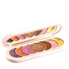 Super Blendable, Crease- And Fade-Resistant Colors Last All Day. Housed In A Sleek, Portable Mirrored Compact. Available In 1 Palette - Rare Beauty True To Myself (Warm Neutrals) True To Myself, Rare Beauty By Selena Gomez, Eyeshadow Collection, Nude Eyeshadow, Glitter Top, Rare Beauty, Beauty Sale, Perfect Palette, Metallic Pink