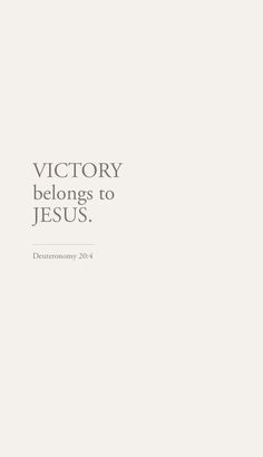 the cover of victory belongs to jesus