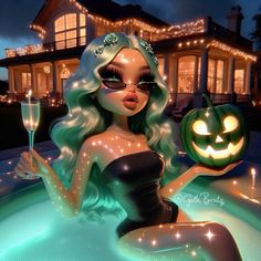 Long Hair Video, Hair Videos, Hot Tub, Long Hair, Digital Art, Long Hair Styles, Halloween