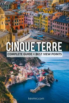 cinque terrare complete guide and best view points in italy with text overlay