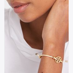 The Miller Slider Bracelet is inspired by retro friendship bracelets. Adjust the slider for the perfect fit. Sliding Knot Bracelets For Friendship, Slider Bracelet, Designer Bracelets, Everyday Bracelet, Tory Burch Miller, Gorgeous Bracelet, Designer Jewelry, Leather Band, Bracelet Designs