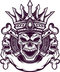 line art skull king vector design Line Art Skull, Skull King, Graphic Templates, Design Design, Logo Inspiration, Vector Design, Line Art, Vector Free, Clip Art