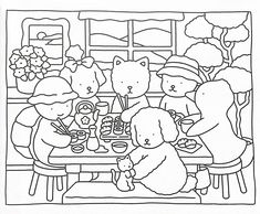 Bobbie Goods Spring, Bobbie Goods Coloring Pages Summer, Coloring Bobbie Goods, Coloring Aesthetic Page, Bobby Brown Coloring Pages, Bobbiegoods Coloring Page, Bobbi Goods Coloring Pages, Browmies Coloring Page, Coco Wyo Coloring Book