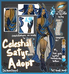 the character sheet for celestial saturn adopt