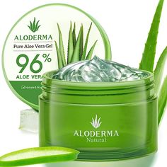 Amazon.com : Aloderma Organic Pure Aloe Vera Gel Made with 96% USDA Organic Aloe Vera within 12 Hours of Harvest - Aloe Vera Moisturizer for Face, Scalp, Hair - Aloe Vera Gel for Skin and Sunburn Relief - 7oz : Beauty & Personal Care Aloe Vera Face Moisturizer, Aloe Vera Gel For Face, Aloe Vera Moisturizer, Aloe Vera For Face, Aloe Vera For Skin, Organic Aloe Vera Gel, Sunburn Relief