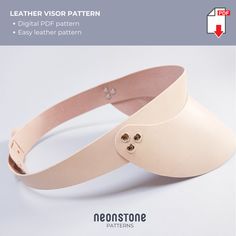 the leather visor pattern is easy to sew and can be used as a belt