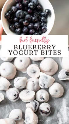 blueberry yogurt bites Freeze Yogurt Snack, Yogurt Dipped Blueberries, Healthy Breakfast Fruit Ideas, No Melt Yogurt Drops, Summer Toddler Snacks, Healthy Snacks To Satisfy Sweet Cravings, Frozen Yogurt Snacks Healthy Treats, Frozen Yogurt Covered Blueberries, Healthy Snacks Recipes For Work