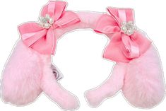 Party Headband With Ears, Cute Headband For Costume Party, Cute Costume Party Headband, Adjustable Ears Headband For Costume Party, Costume Headband With Ears, Cute Adjustable Headband Costume Accessories, Novelty Party Hair Accessories With Ears, Cute Party Headpieces, Pink Headband For Costume Party