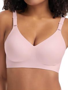 PRICES MAY VARY. 【Ultimate Comfort】- Crafted from soft and breathable materials, these bras are soft against the skin and provide all-day comfort. 【Jelly Strip Seamless Bra】- This supportive wireless Jelly Strip Bra is ideal for everyday wear and offers superior support and shaping, ensuring a comfortable and natural lift. 【Enhanced Push Up Effect】- Elevate your silhouette with our wireless push up bra. This supportive wireless style is ideal for everyday wear and perfectly shapes and contours t Wireless Push Up Bra, Best Push Up Bra, Comfortable Bras Simple, Best Bras For Older Women, Push-up Bra, Matching Undergarment Sets, T Shirt Bra Wireless, Best Bra, Seamless Bras