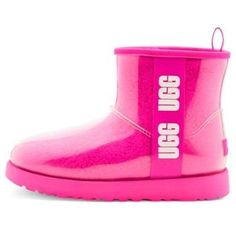 (WMNS) UGG Classic Clear Mini 1113190-DFRT (SNKR/Women's) Ugg Classic Clear, Pink Ankle Boots, Waterproof Uggs, Snow Light, Heavy Snow, Ugg Classic Mini, Sheepskin Boots, Kids Uggs, Girly Shoes