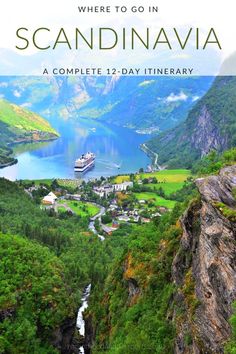 the cover of where to go in scandinaviana, a complete 32 - day itinerary